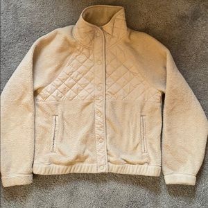 Abercrombie & Fitch quilted fleece snap